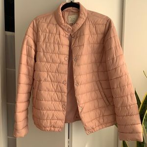 Blush puffer jacket size M
